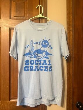 Lucy Jaynes Women’s Statement Light Blue Graphic Tee